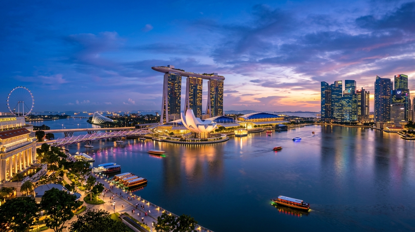 Singapore Marina Bay Skyline Tax Residency Guide